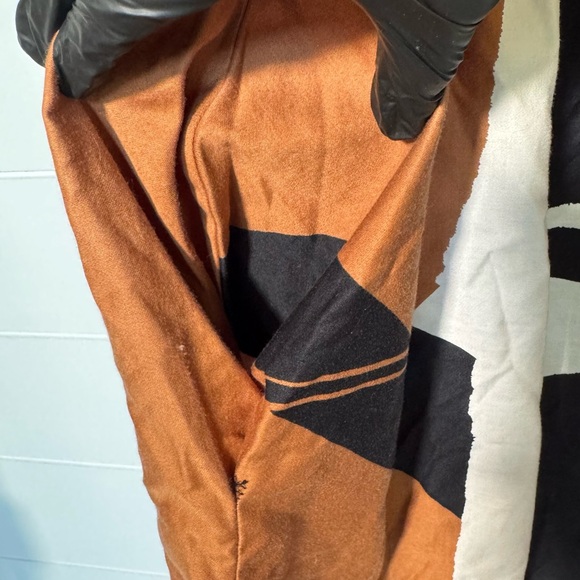 Vintage Catherine Oqust Black and Cream Dress Guessimate Size Medium Maybe Large - Picture 5 of 12